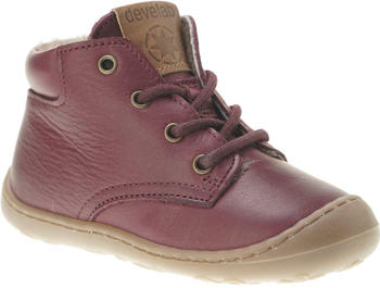 Develab Lauflernschuhe Leder Lammfellfutter Schnürer