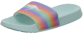 KangaROOS K Shine Slides mint rainbow