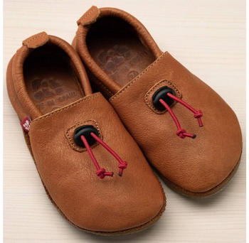 Pololo Kinderschuhe Hausschuh Kordel hellbraun