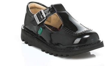 Kickers Infant Kick T Bar Patent Leather Shoes schwarz