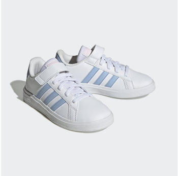 Adidas GRAND COURT 2.0 EL Kids ftwr white/blue dawn/classic pink (IG4841)