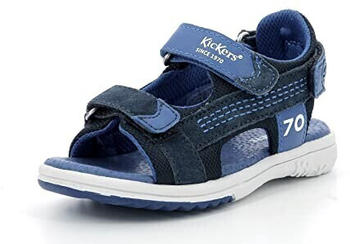 Kickers Zeildoek Peeptoe Sandalen marineblau 103