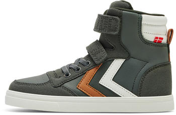 Hummel Slimmer Stadil Leather High Jr Sneaker grün