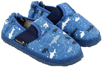 Nanga Haialarm Kinder Hausschuh Slipperform mittelblau 23-35