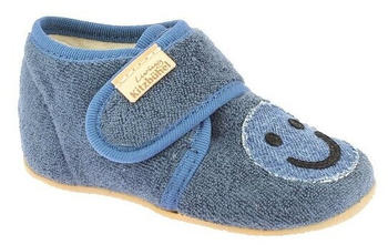 Living Kitzbühel Hausschuh Frottee blau Denim