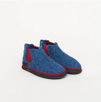 Kitz-Pichler Hütten-Chelsea Kids Kinder Hüttenschuh jeansblau rot