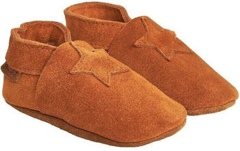 EN FANT Schuhe Kinder elastischer Hausschuh Wildleder E813110-Leder braun
