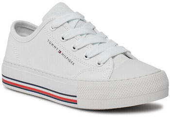 Tommy Hilfiger Sneakers Stoff Low Cut Lace-Up Sneaker T3A9-33185-1687 M weiß