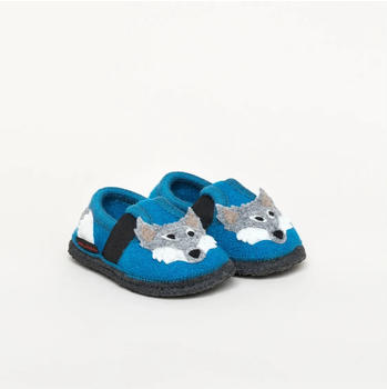 Kitz-Pichler Bobby Appl Wolf Kinder Filzhausschuh arctic blue