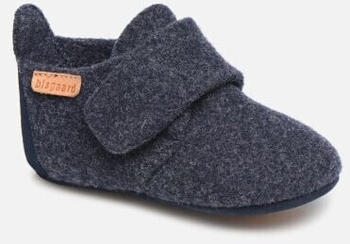 Bisgaard Baby's Wool Hüttenschuhe grau blau