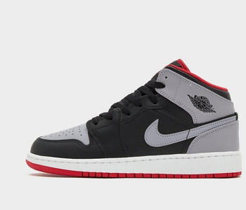 Nike Air Jordan 1 Mid Kids black/fire red/white/cement grey