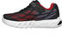Skechers 400137l BKRB Sneaker schwarzer synthetischer Stoff rotem und blauem Rand