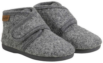 EN FANT Schuhe Klett-Hausschuhe WOOL VELCRO dunkelgrau melange