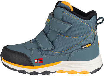 Trollkids Wasserdichte Wanderschuhe Hafjell stahlblau marine mango