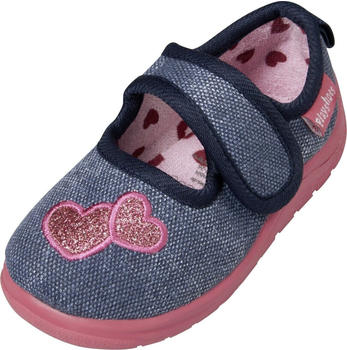 Playshoes Kinder Hausschuhe Klett Strick Kita Schuhe