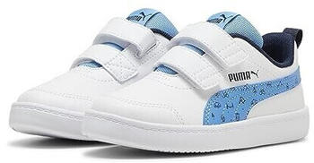 Puma Courtflex V2 Woods Baby-Sneaker Klettverschluss 02 puma white regal blue