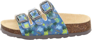 Superfit Fussbettpantoffel hellblau weiß 8420