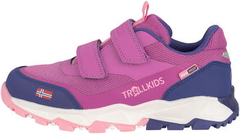 Trollkids Kinder Wanderschuh Preikestolen malvenpink violettblau rosa
