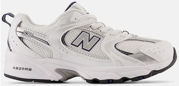 New Balance 530 Kids white/natural indigo/silver metallic