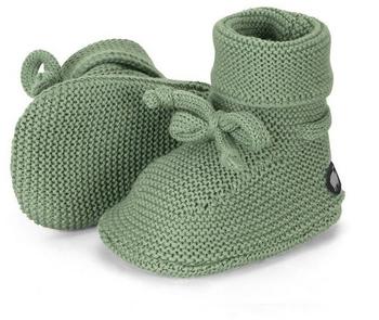 Sterntaler Baby-Mädchen Schleife Strick-Schuh grün