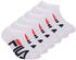 Fila Kinder Socken Multipack Invisible Sneakers Logo weiß 24er Pack 4x6P