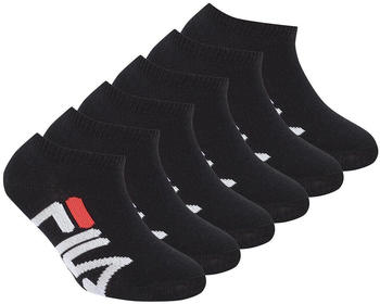 Fila Kinder Socken Multipack Invisible Sneakers Logo schwarz 12er Pack 2x6P