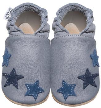 HOBEA-Germany Leder-Krabbelschuhe grau