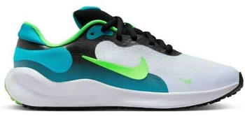Nike Revolution 7 Big Kids black green strike/football grey