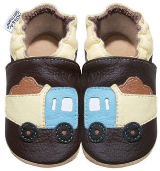 HOBEA-Germany Leder-Krabbelschuhe LKW braun