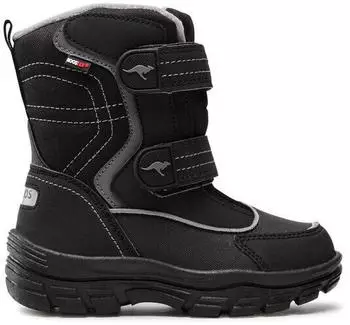 KangaROOS K-Leno V Rtx 18780 000 5003 Schneeschuhe Jet Black Steel Grey Schwarz