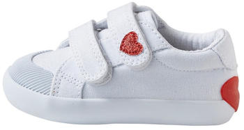 Vertbaudet Baby Stoffschuhe Klett weiß