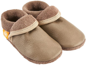 Orangenkinder Krabbelschuhe Klassik Beige hellbraun