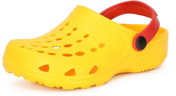 Ladeheid Kinder EVA Clogs Gartenclogs LA-CA-06 gelb rot