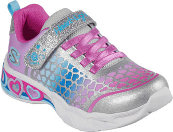 Skechers Heart Lights: Sweetheart Lights - Lovely Colors Kids (302312_SMLT) silver