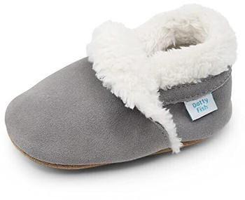 Dotty Fish Hausschuhe Babys und Kleinkinder grau