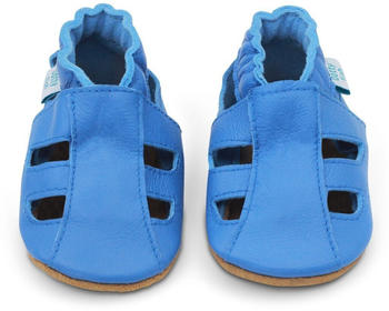 Dotty Fish Leder Lauflernschuhe hellblau 12-18 Monate