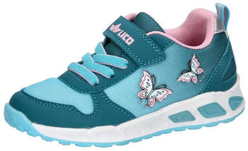 Lico Blinky Girl Sneaker petrol t&uuml;rkis rosa