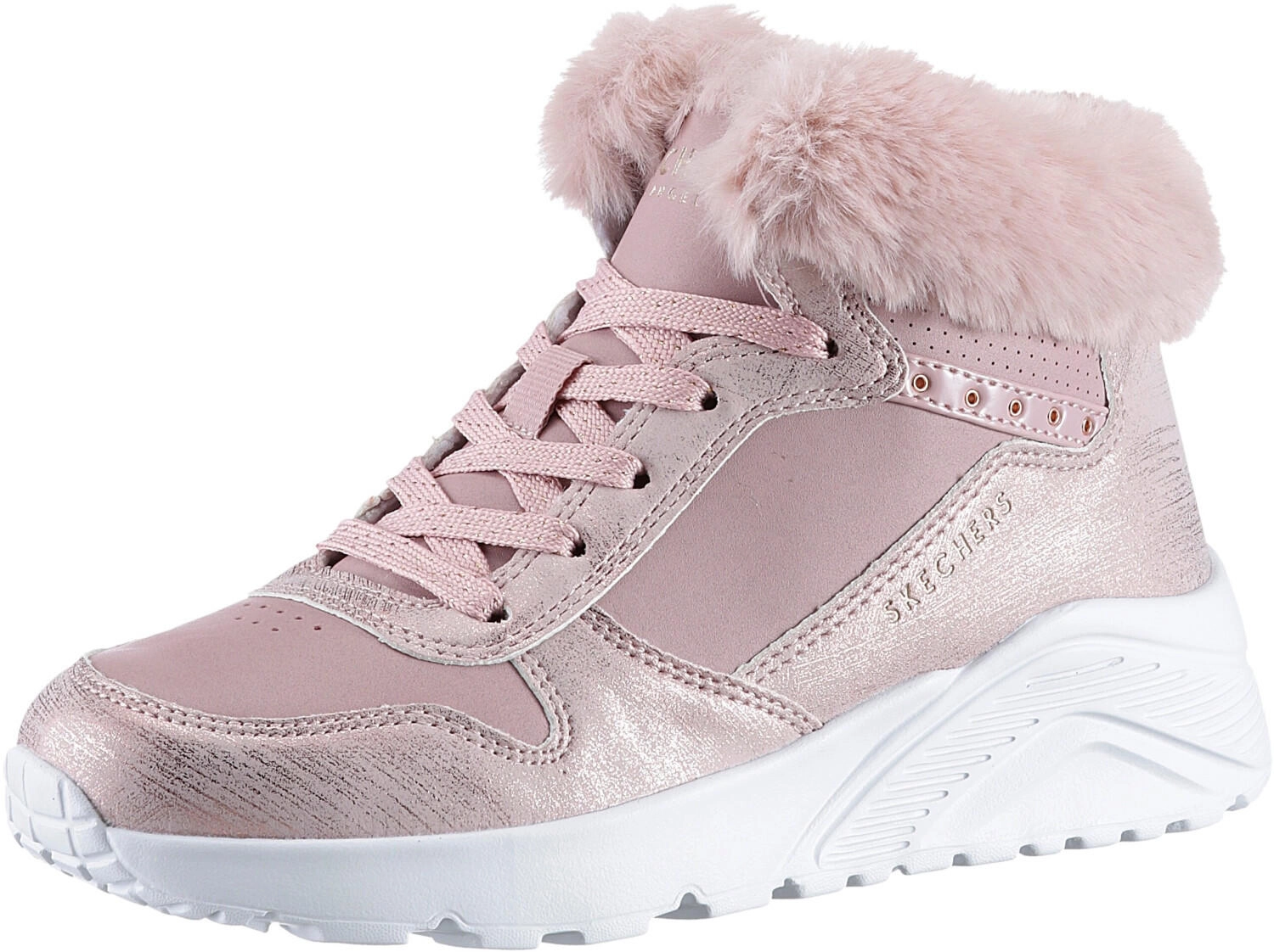 Skechers Girl's Uno Lite-Comfurt Collar Sneaker, Malvenfarben,