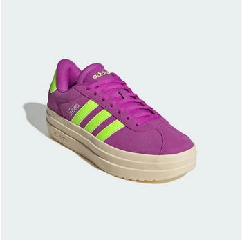 Adidas VL Court Bold Schuh flash pink lucid lemon silver metallic