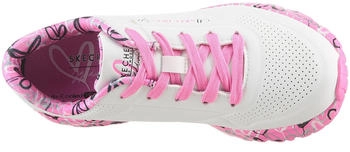 Skechers Uno Lite Lovely Luv Sneaker weiss hot rosa – Skechers Uno Lite Lovely Luv Sneaker weiss hot rosa - Stylischer Komfort für kleine Füße