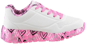 Skechers Uno Lite Lovely Luv Sneaker weiss hot rosa – Sicherer Halt und flexible Bewegungsfreiheit