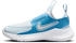 Nike Flex Runner 3 Kinder Sneaker 402 blau-tint weiß-blau beyond