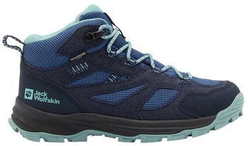 Jack Wolfskin Vojo Tour Texapore Mid Kinder Wanderschuhe blue night blue