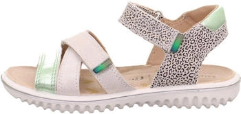 Superfit Sandale SPARKLE wei&szlig; hellgr&uuml;n