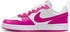 Nike Court Borough Low Recraft GS Kinder Sneaker white laser fuchsia