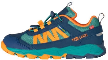 Trollkids Tronfjell Hiker Low Multisportschuhe blau grün orange