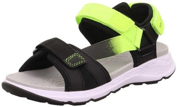 Superfit Sandale Criss Cross schwarz gelb