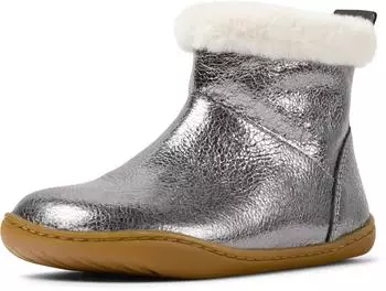 Camper Peu Cami silberne Lederstiefeletten K900365-003