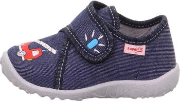 Superfit Jungen Hausschuh SPOTTY dunkelblau