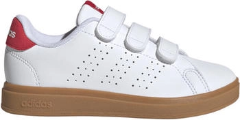 Adidas Advantage Base 2 0 CF Kinder Sneaker wei&szlig; rot